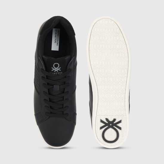 UNITED COLORS OF BENETTON Embossed Panel Sneakers Black