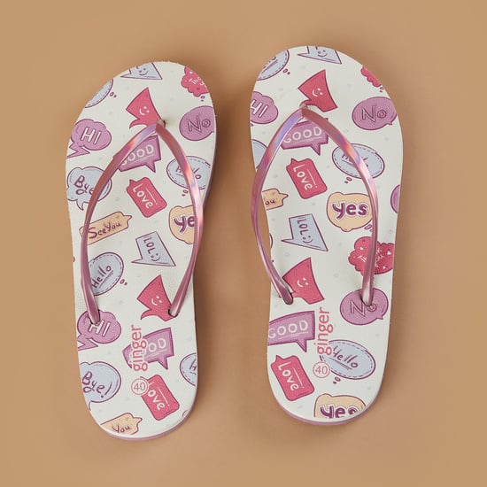 GINGER Printed Flip Flops