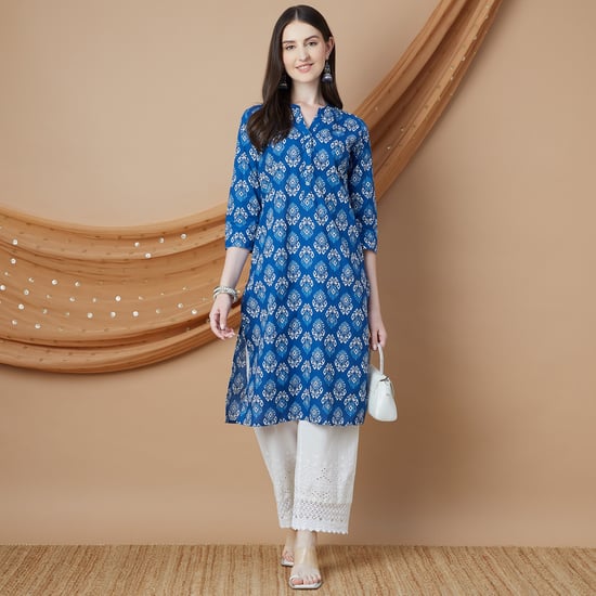 MELANGE Printed Straight Kurta