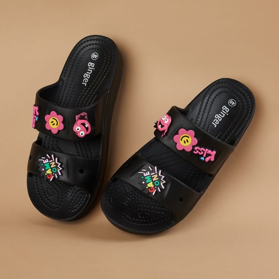 GINGER Charm Appliqued Sandals
