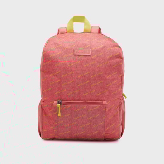 CAPRESE Typographic Print Laptop Backpack