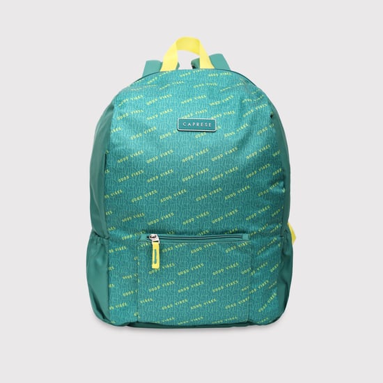 CAPRESE Typographic Print Laptop Backpack