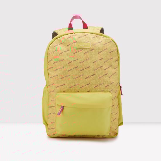 CAPRESE Typographic Print Laptop Backpack