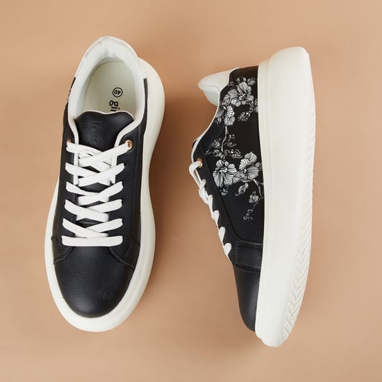 GINGER Floral Print Sneakers