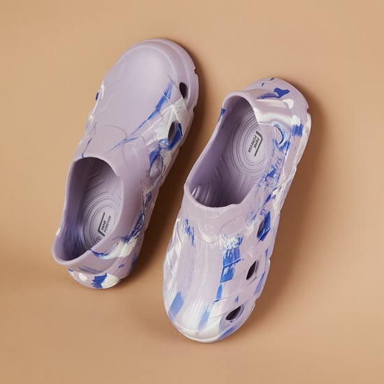 FAME FOREVER Marble Print Slip-On Slippers