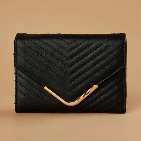 GINGER Quilted Envelope Tri-Fold Wallet