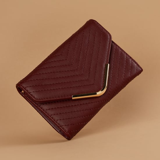 GINGER Quilted Envelope Tri-Fold Wallet