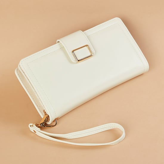 GINGER Solid Bi-Fold Wallet Off White