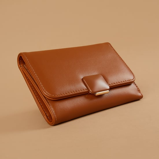GINGER Solid Tri-Fold Wallet