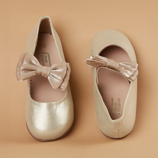 FAME FOREVER Bow-Detailed Ballerinas