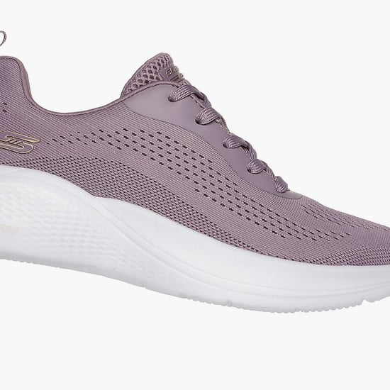 SKECHERS Bobs Infinity Knitted Running Shoes Pink