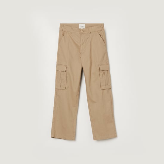 PEPE JEANS Solid Regular Fit Cargos