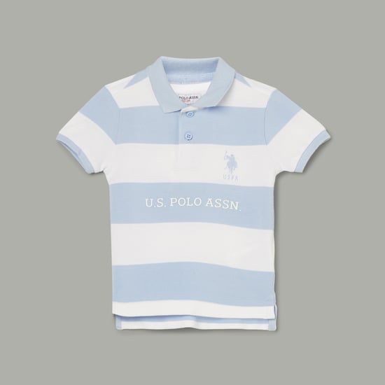 U.S. POLO ASSN. KIDS Striped Polo T-shirt