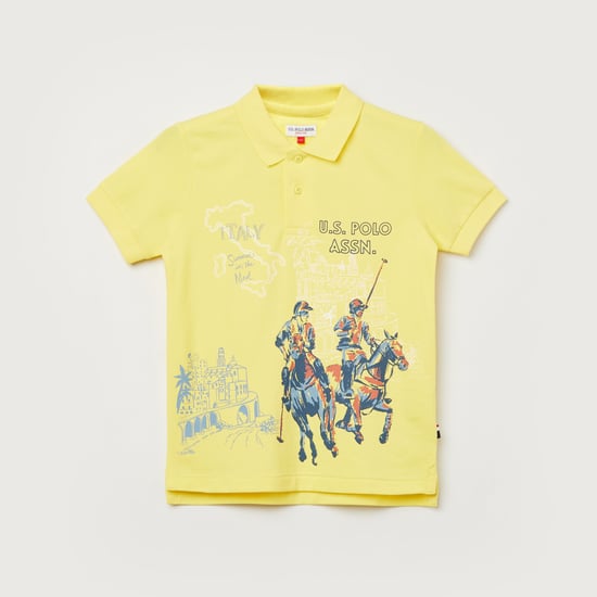 U.S. POLO ASSN. KIDS Printed Polo T-shirt