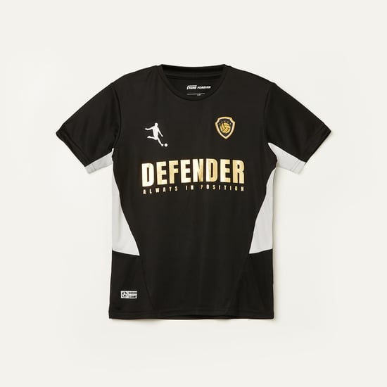FAME FOREVER Typographic Print Sports T-shirt