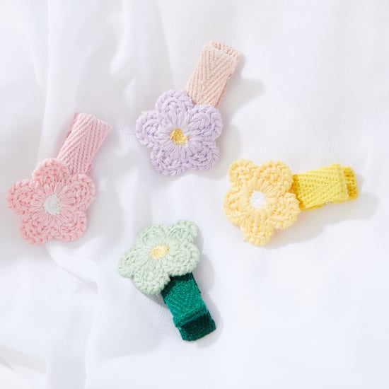 FAME FOREVER Crochet Hair Clips - Pack of 4