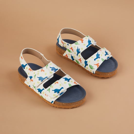 FAME FOREVER Dinosaur Print Floaters with Velcro Straps