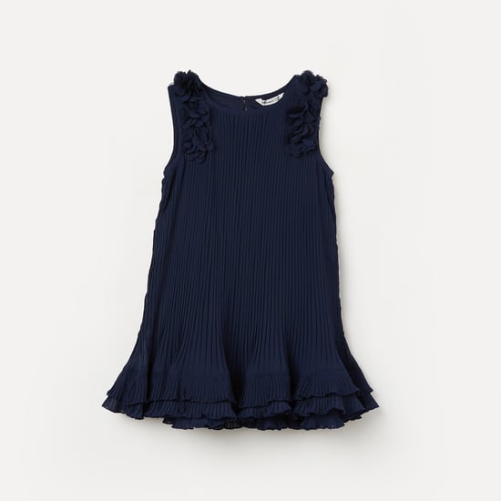 FAME FOREVER Pleated Shift Dress