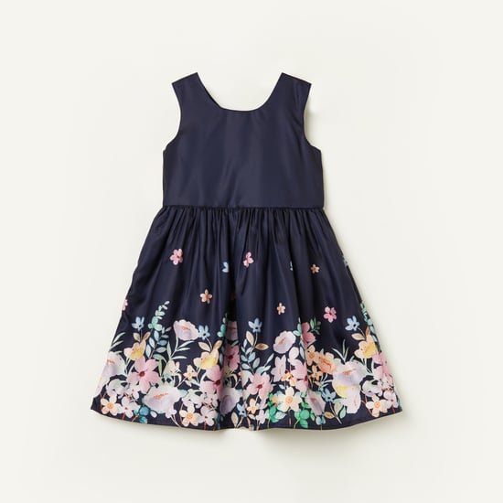 FAME FOREVER Floral Print Fit and Flare Dress