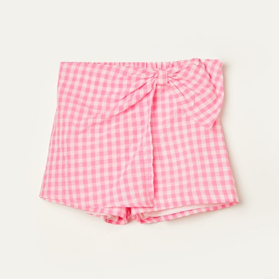 FAME FOREVER Checked Skort