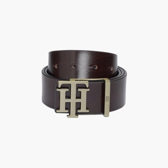 TOMMY HILFIGER Solid Reversible Belt Brown