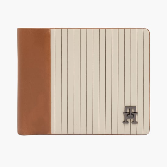 TOMMY HILFIGER Logo Applique Bi-Fold Leather Wallet