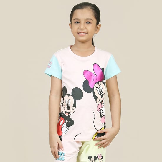 KIDSVILLE Mickey & Minnie Print T-shirt