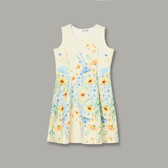 FAME FOREVER Floral Print A-line Dress