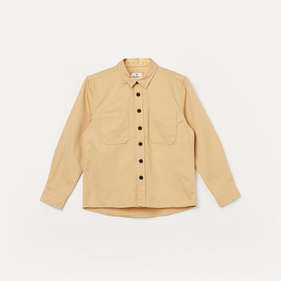 PEPE JEANS Solid Full Sleeves Shirt