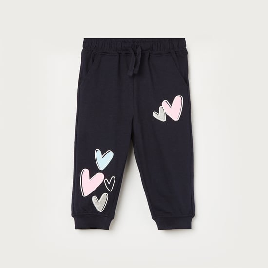 JUNIORS Girls Printed Elasticated Joggers