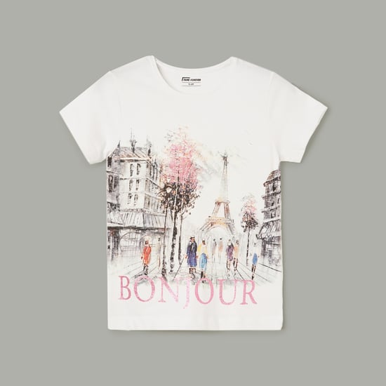 FAME FOREVER Graphic Print T-shirt