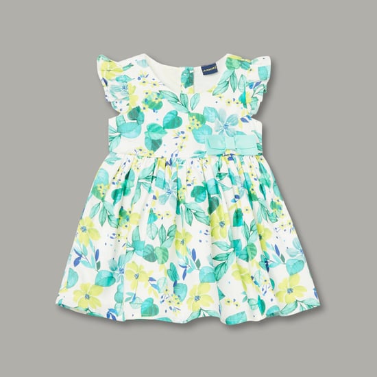 JUNIORS Floral Print A-Line Dress