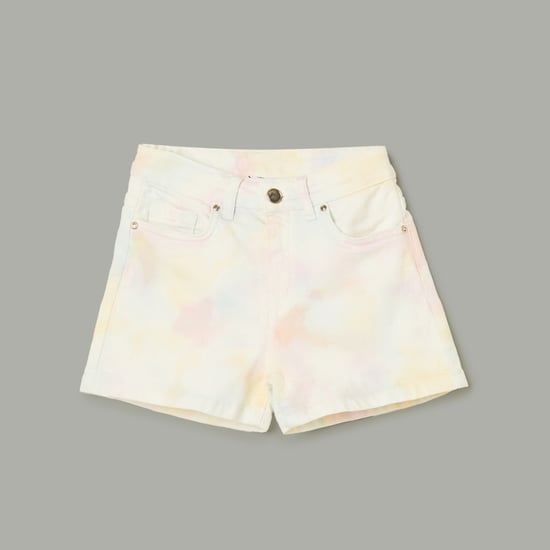 FAME FOREVER Tie-Dye Denim Shorts