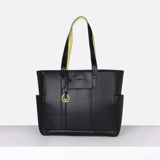 ALLEN SOLLY Solid Laptop Bag