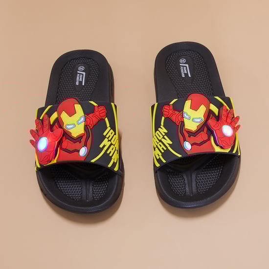 FAME FOREVER Ironman Appliqued Sliders