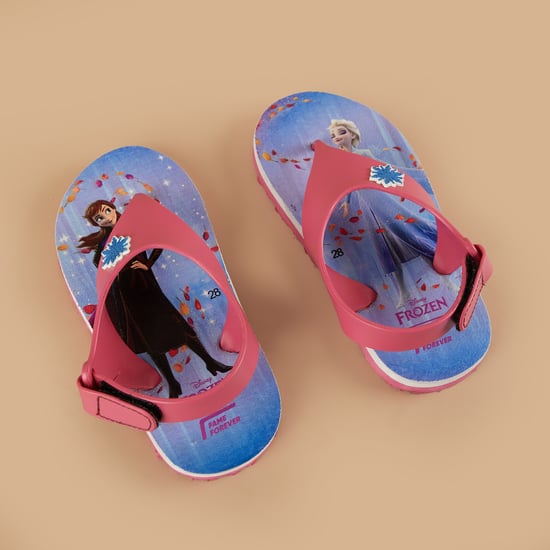 FAME FOREVER Frozen Thong Strap Flip-Flops