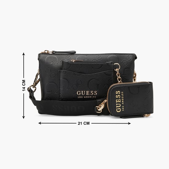 Crossbody Bag Guess Belt Bag Price GUESS Monogram Debossed Sling
