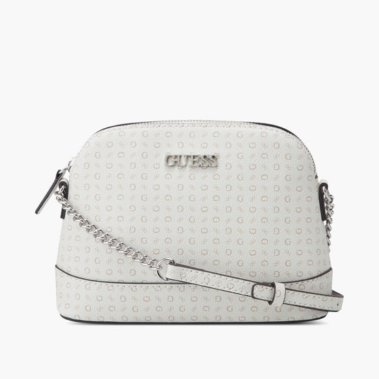 GUESS Logo Print Sling Bag