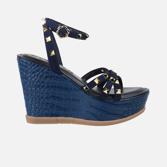 CATWALK Embellished Ankle Strap Platform Heels