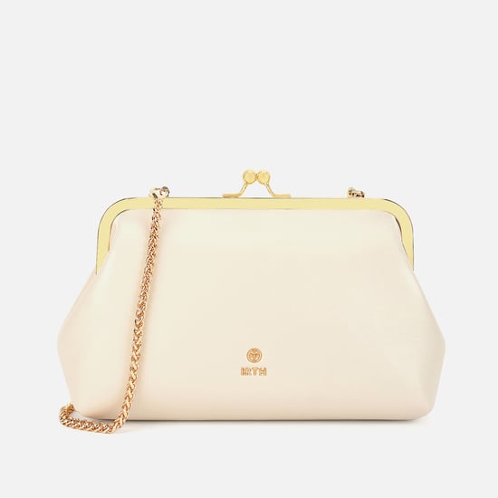 IRTH Juliet Solid Kiss-Lock Clutch