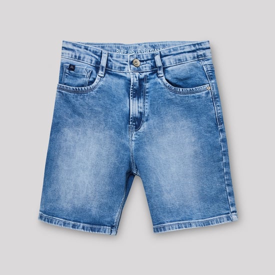 RUFF KIDS Washed Denim Shorts