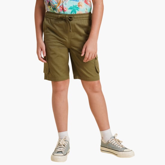 JACK JONES JUNIOR Solid Cargo Shorts