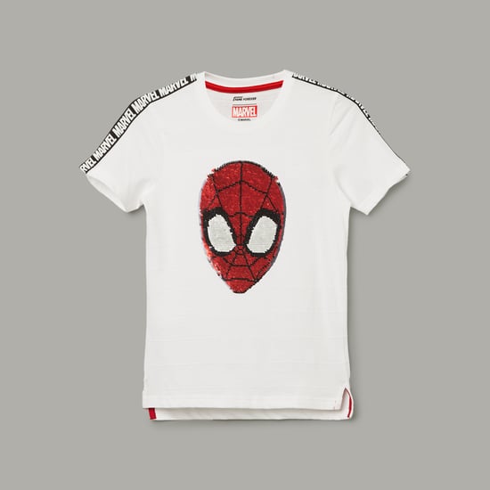 FAME FOREVER Spider-Man Sequinned T-shirt