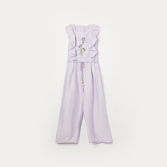 PEPPERMINT Embroidered Wide Leg Jumpsuit