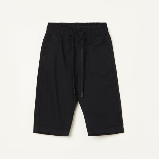U.S. POLO ASSN. KIDS Solid Relaxed Fit Trousers