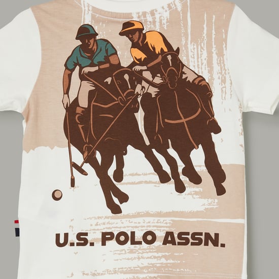 POLO KIDS Printed T-shirt White