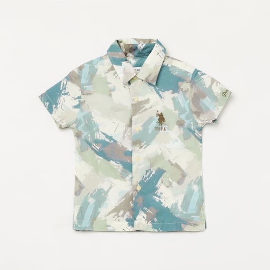 U.S. POLO ASSN. KIDS Abstract Print Shirt