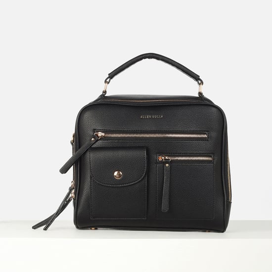 ALLEN SOLLY Textured Handheld Bag