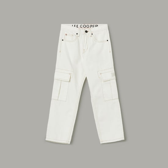 LEE COOPER JUNIORS Solid Regular Fit Cargo Jeans