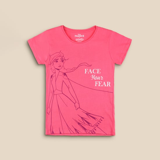 KIDSVILLE Girls Frozen 2 Printed T-shirt